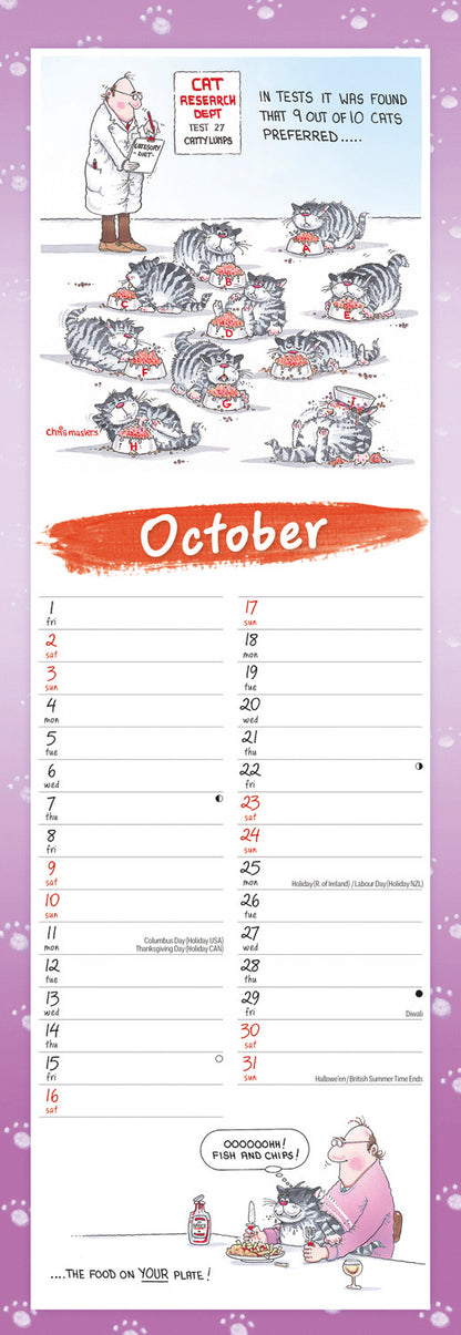 9 Lives Slim Calendar 2027