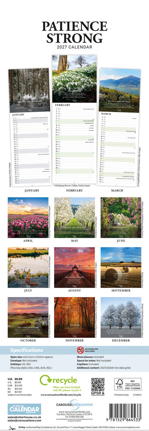 Patience Strong Slim Calendar 2027