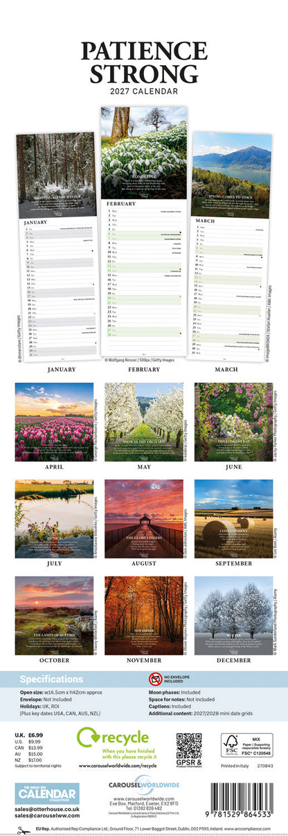 Patience Strong Slim Calendar 2027