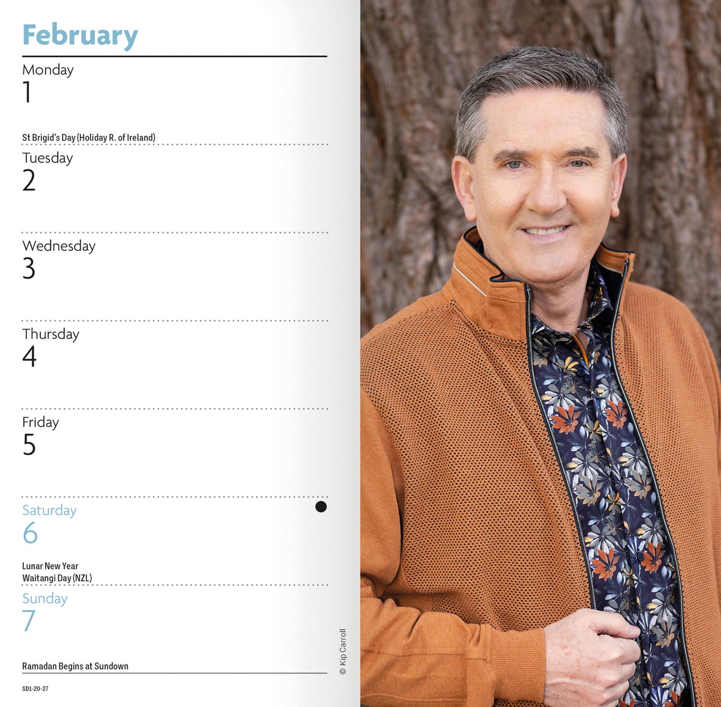 Daniel O'Donnell Slim Diary 2027