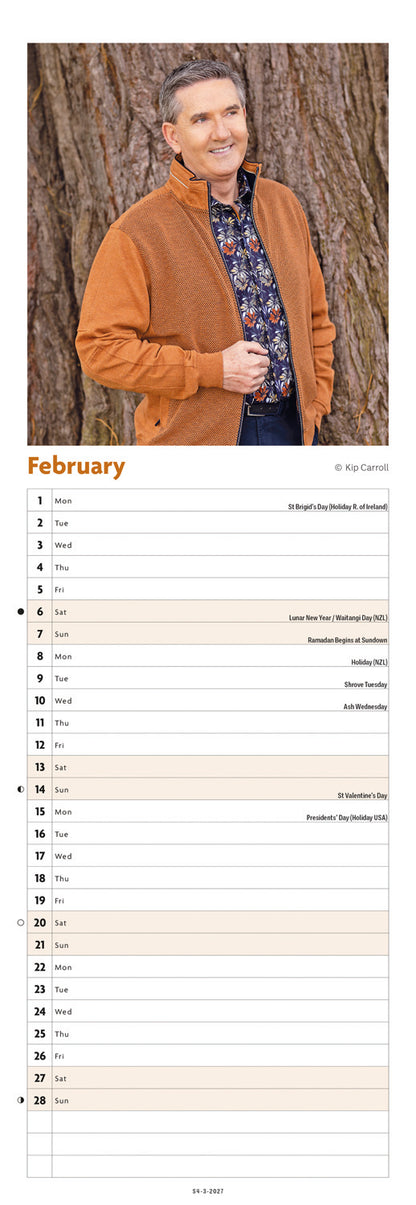 Daniel O'Donnell Slim Calendar 2027