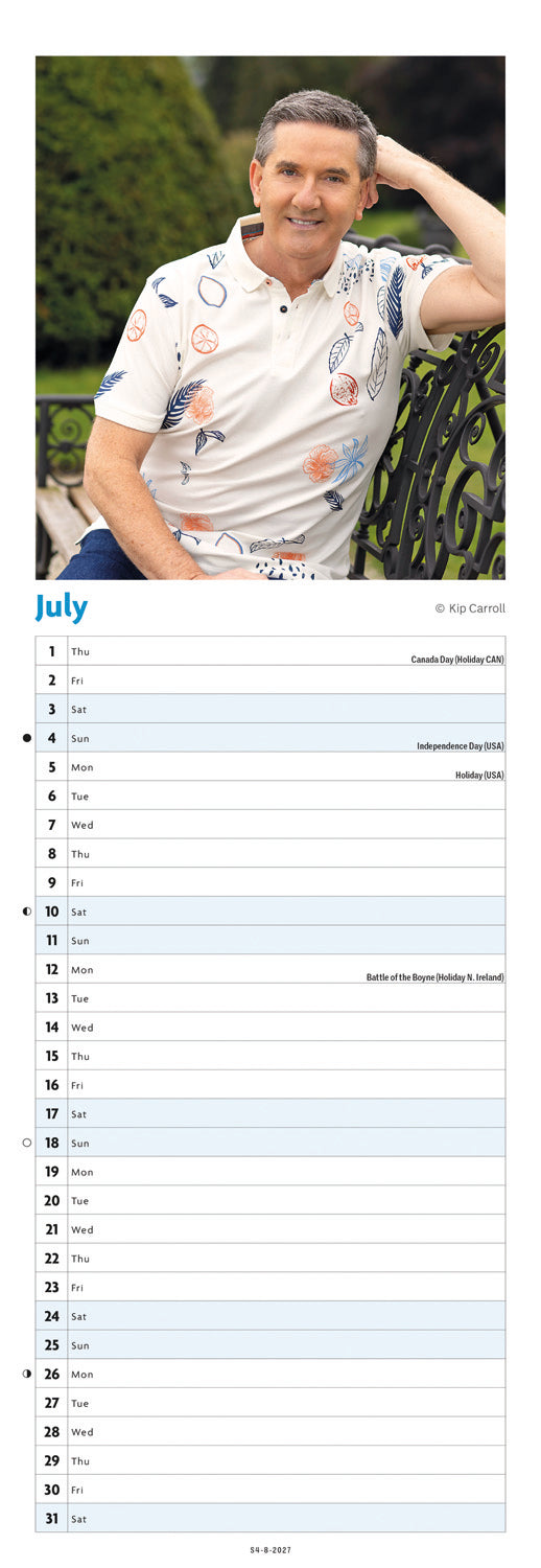 Daniel O'Donnell Slim Calendar 2027