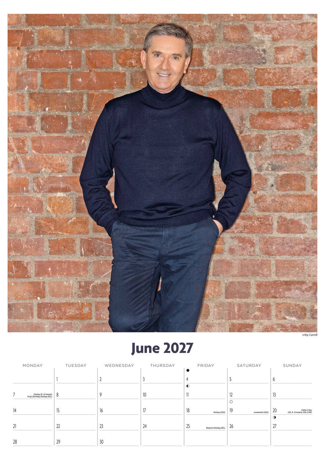 Daniel O'Donnell A3 Calendar 2027