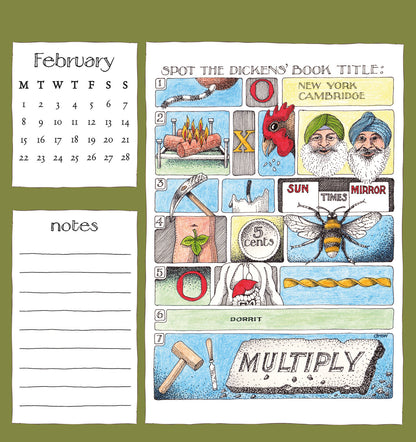 Simon Drew Easel Calendar 2027