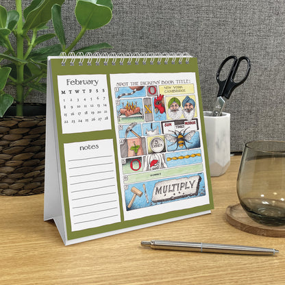 Simon Drew Easel Calendar 2027