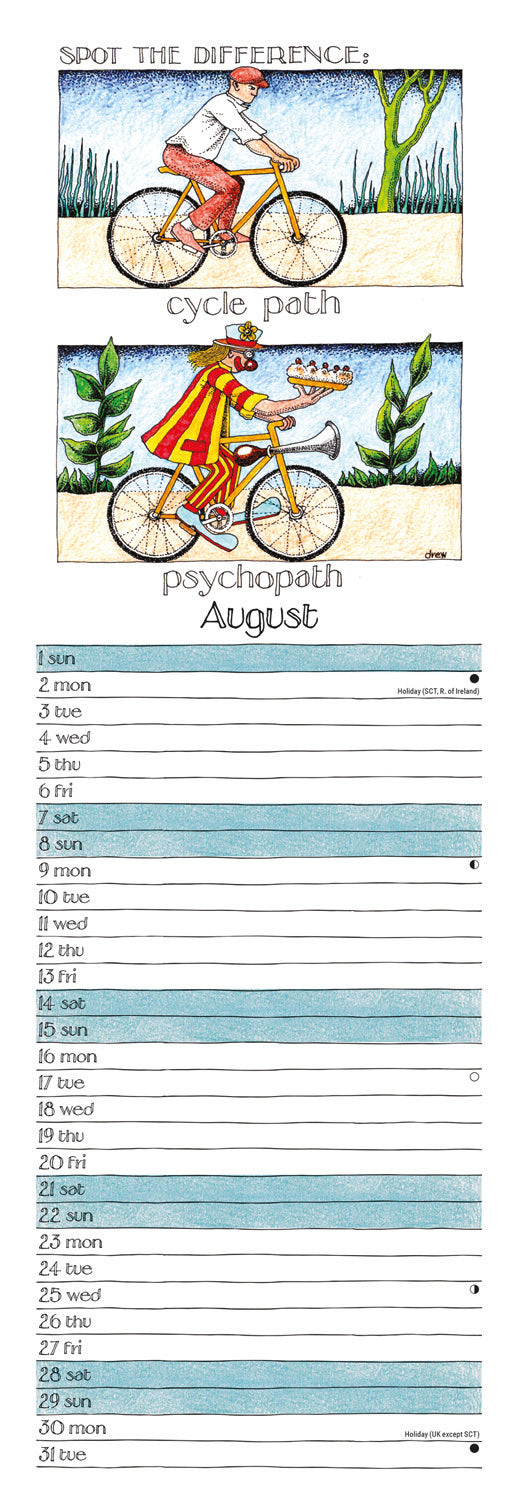 Simon Drews Famous Phrases Slim Calendar 2027