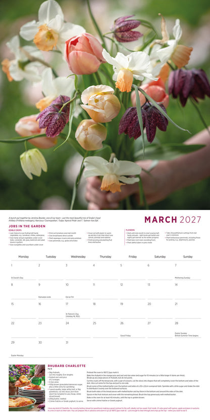 Sarah Raven Wall Calendar 2027