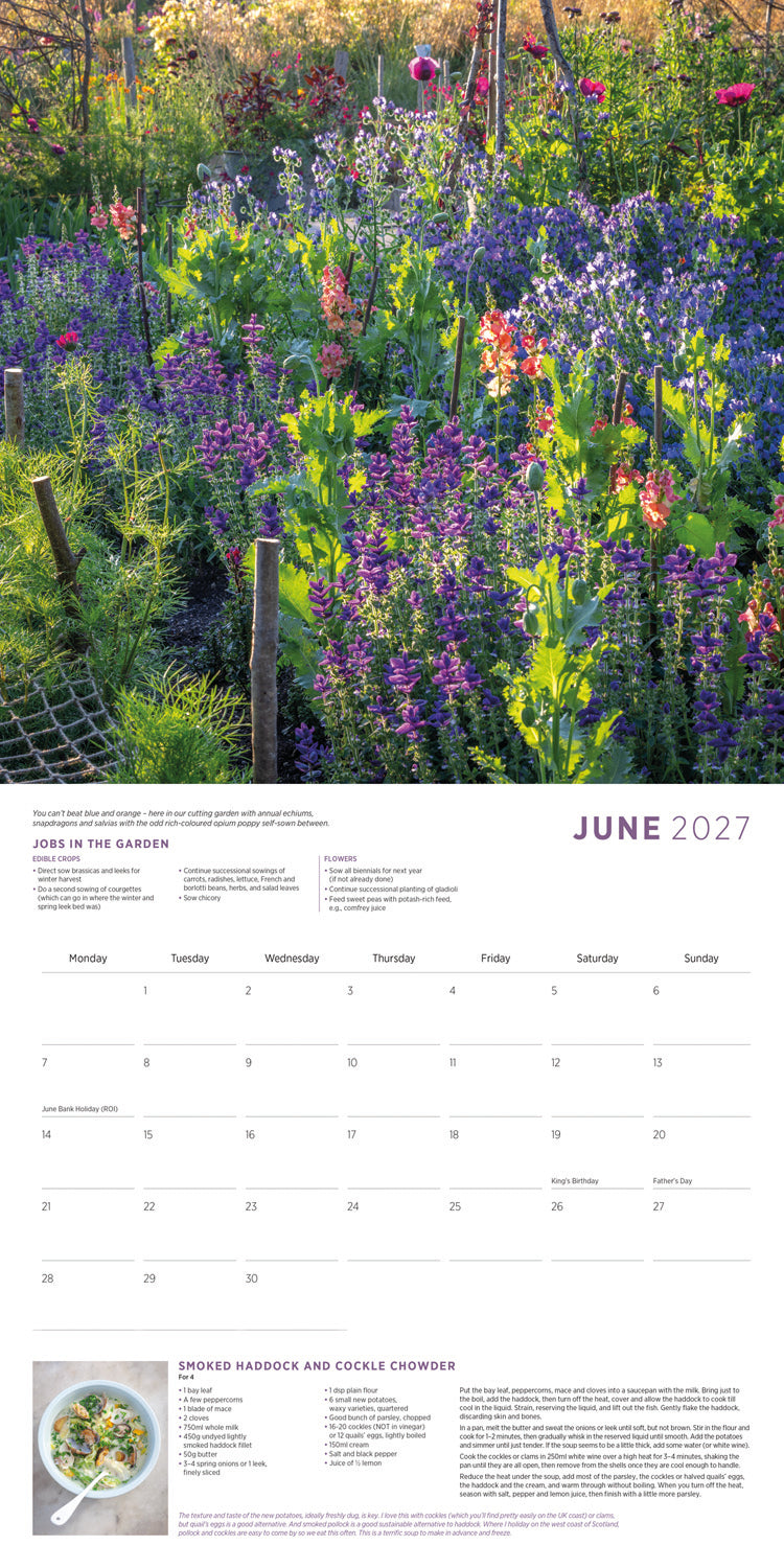 Sarah Raven Wall Calendar 2027