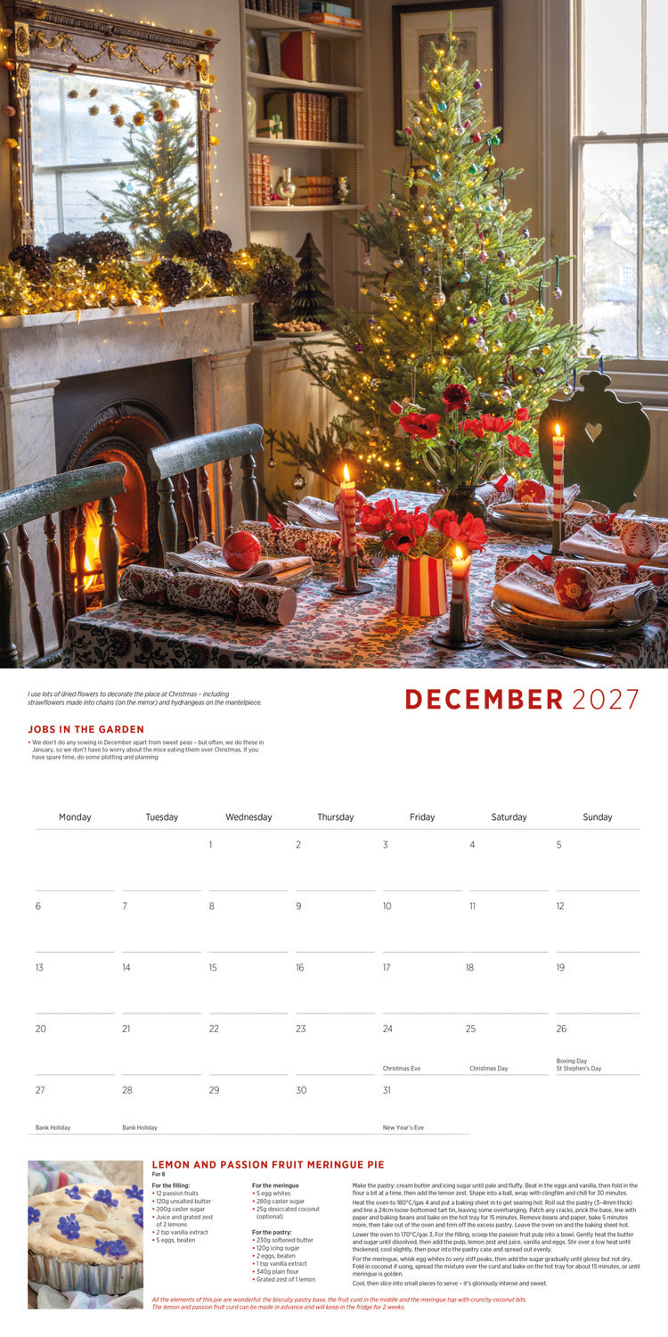 Sarah Raven Wall Calendar 2027