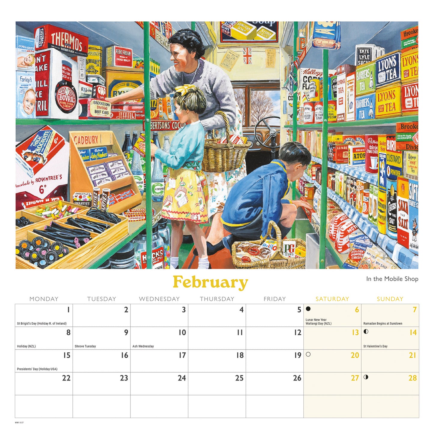 Countryside Memories, Trevor Mitchell Wiro Wall Calendar 2027