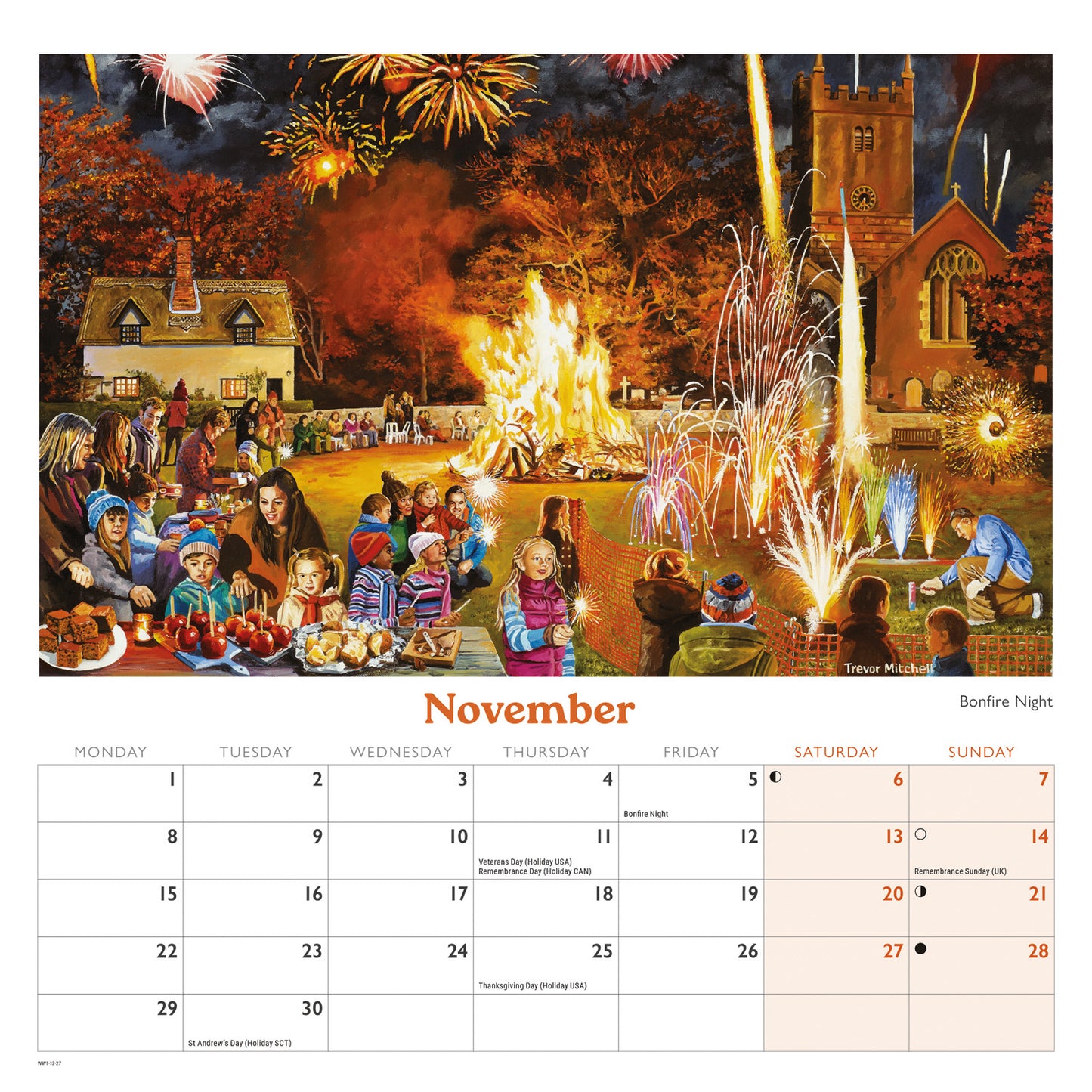 Countryside Memories, Trevor Mitchell Wiro Wall Calendar 2027