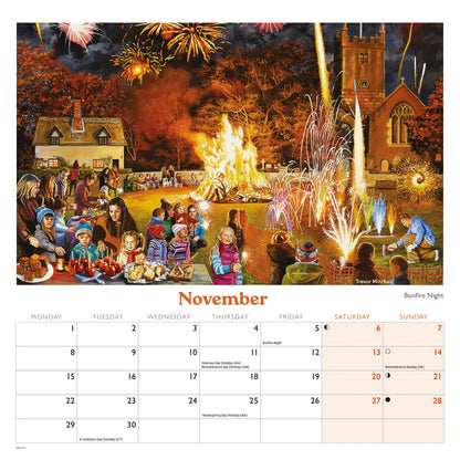 Countryside Memories, Trevor Mitchell Wiro Wall Calendar 2027