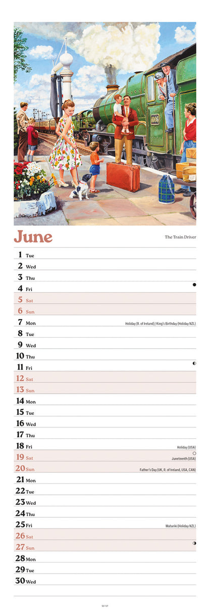 Days Gone By, Nostalgia by Trevor Mitchell Slim Calendar 2027