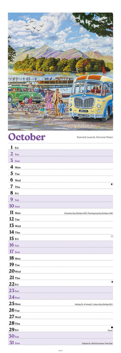 Days Gone By, Nostalgia by Trevor Mitchell Slim Calendar 2027