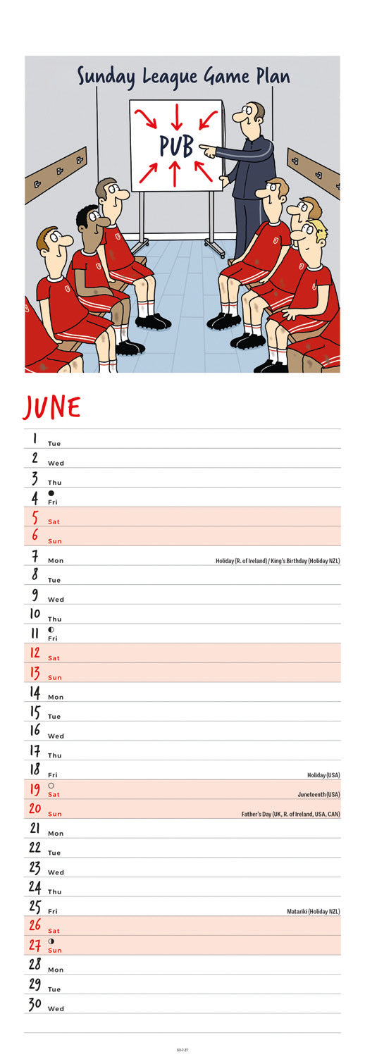 Twizler Funny Moments Slim Calendar 2027