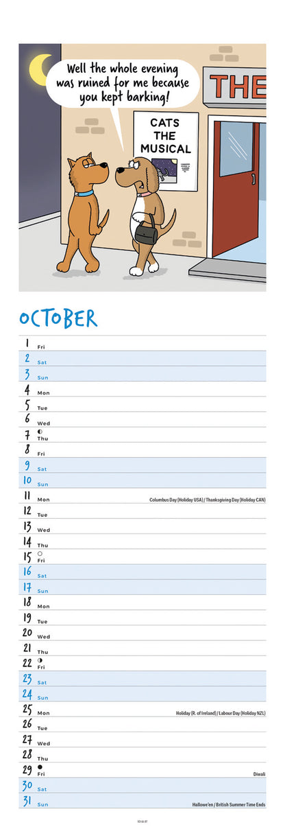 Twizler Funny Moments Slim Calendar 2027
