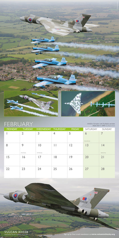 Vulcan XH558 Wall Calendar 2027
