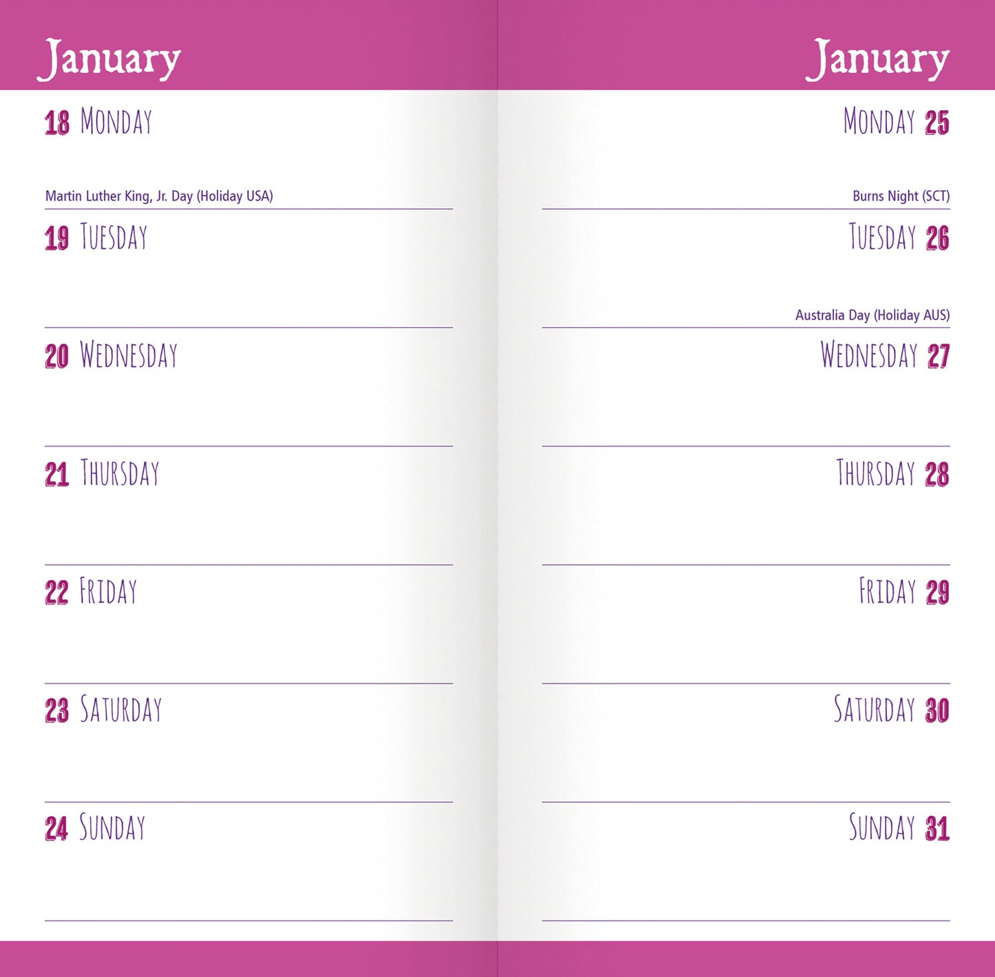 Milk Friendship Slim Diary 2027