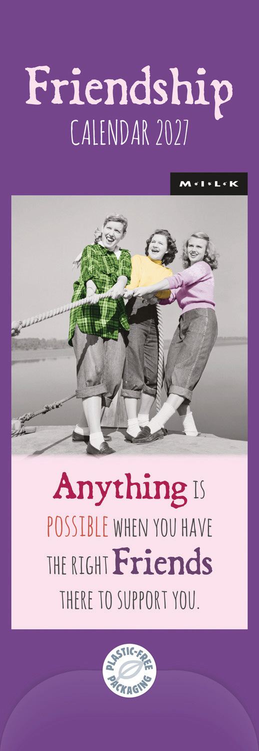 Milk Friendship Slim Calendar 2027