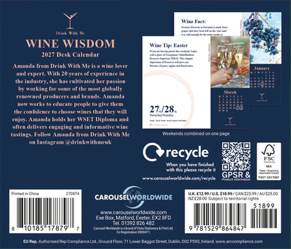 Wine Wisdom Box Calendar 2027