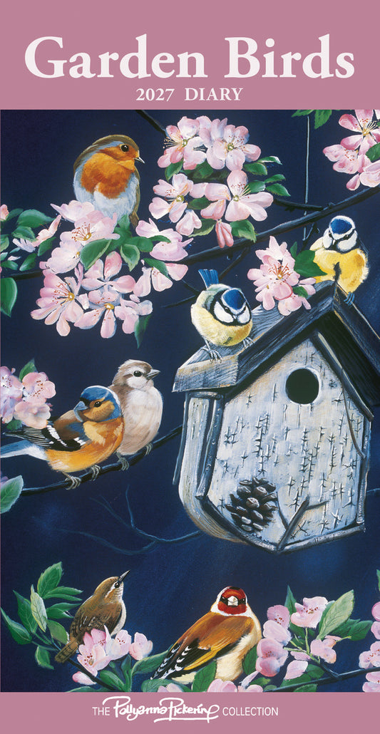Garden Birds by Pollyanna Slim Diary 2027