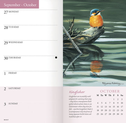Garden Birds by Pollyanna Slim Diary 2027