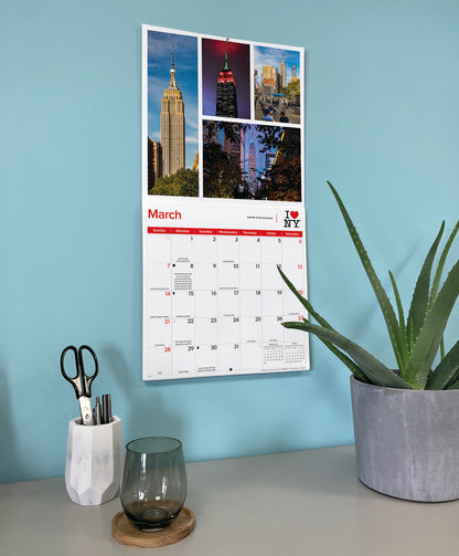 I Love NY, City Wall Calendar 2027