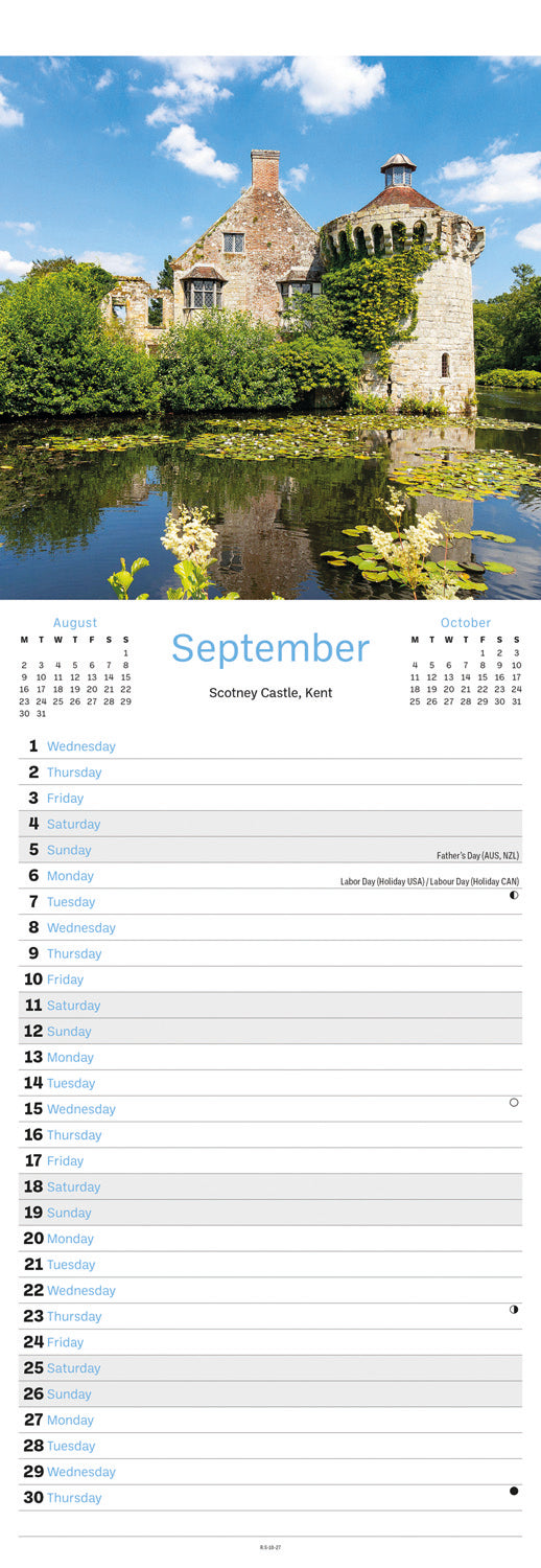 South East England Slim Calendar 2027