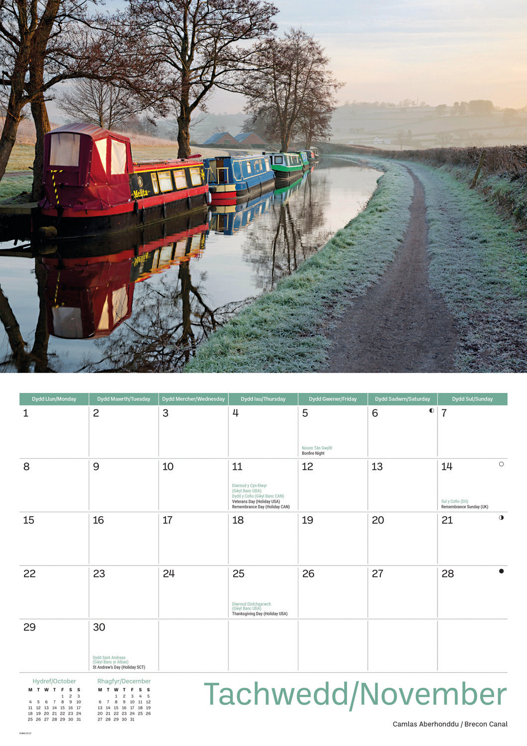 Brecon Beacons A4 Calendar 2027
