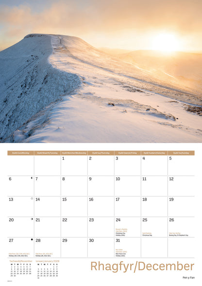 Brecon Beacons A4 Calendar 2027