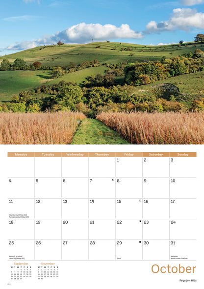 Bedfordshire A4 Calendar 2027