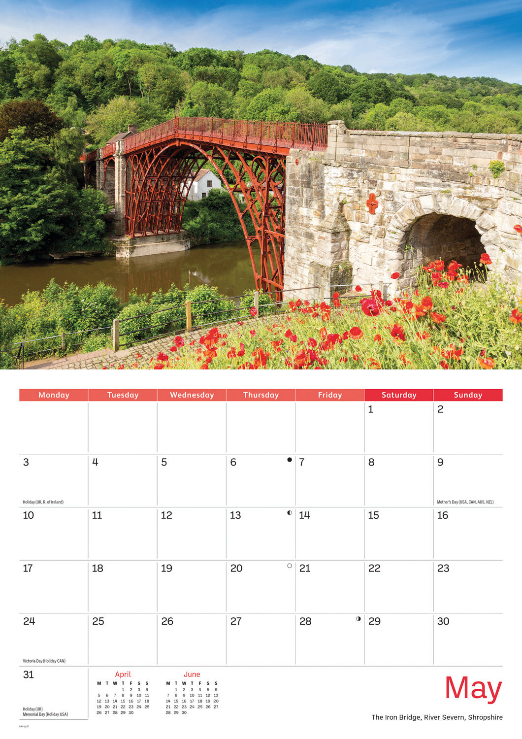 Heart Of England A4 Calendar 2027