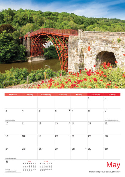 Heart Of England A4 Calendar 2027