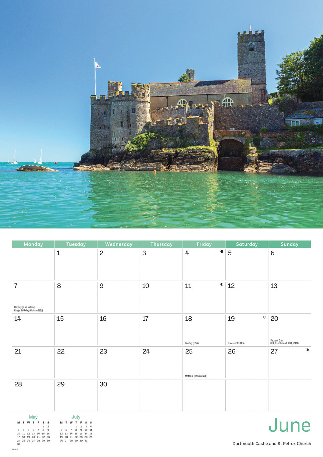 South Hams A4 Calendar 2027