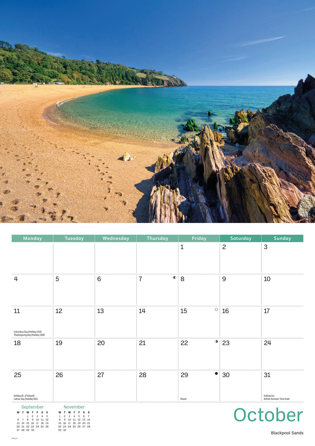 South Hams A4 Calendar 2027