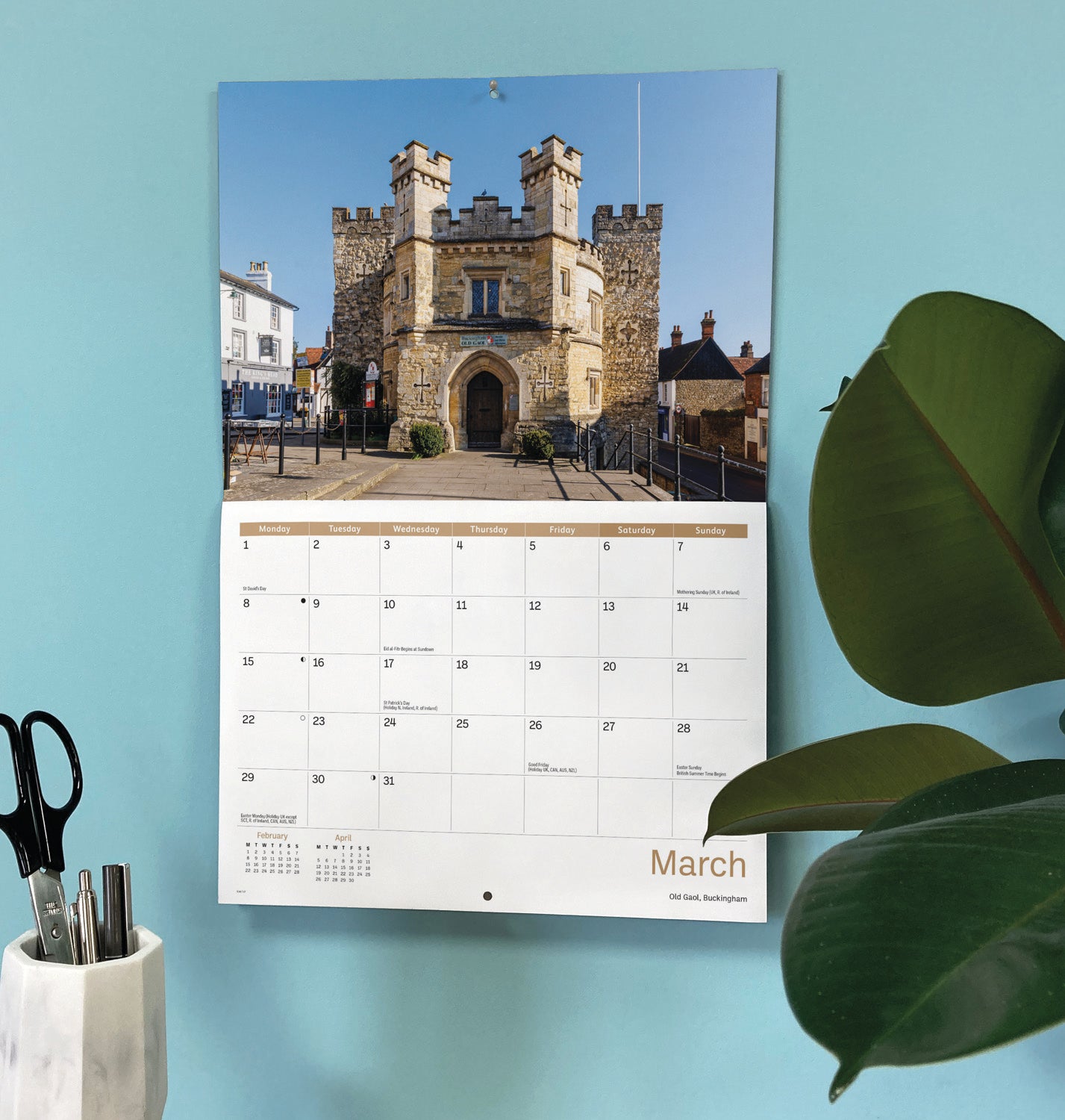 Buckinghamshire A4 Calendar 2027