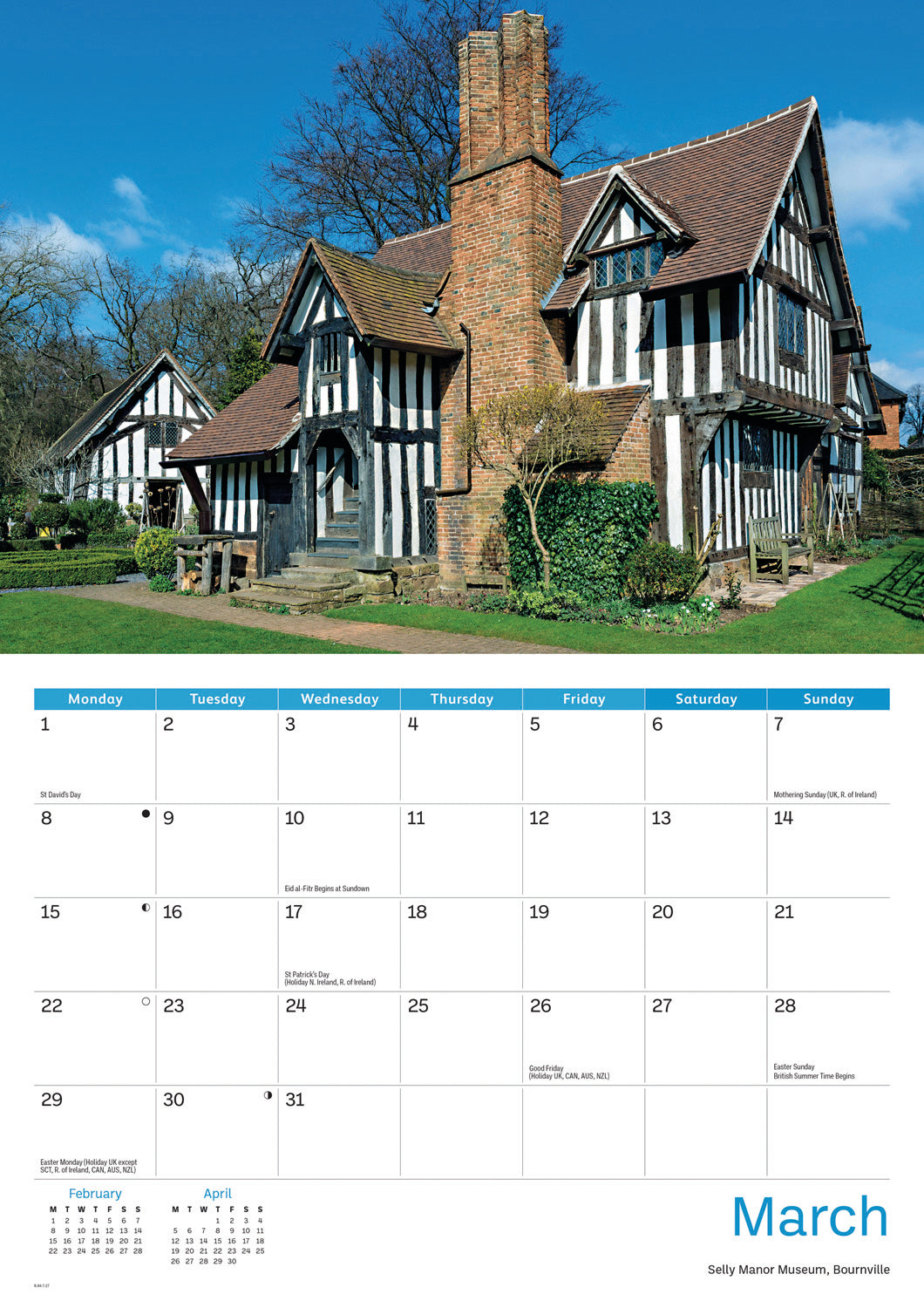Birmingham A4 Calendar 2027