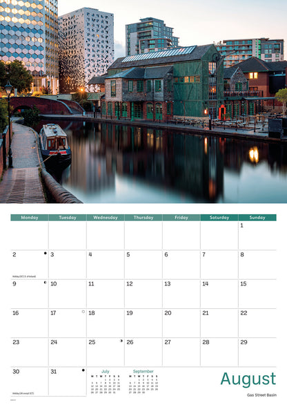 Birmingham A4 Calendar 2027