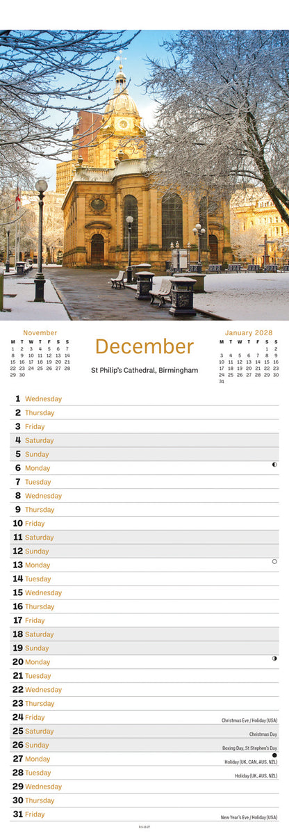 Heart Of England Slim Calendar 2027