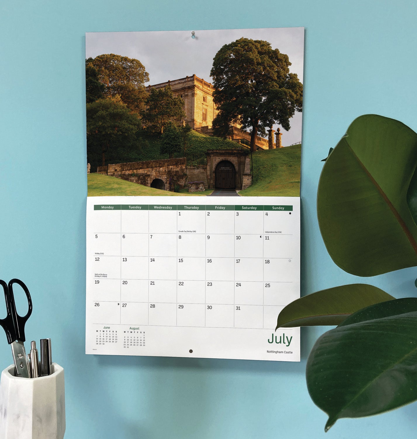 Nottinghamshire A4 Calendar 2027