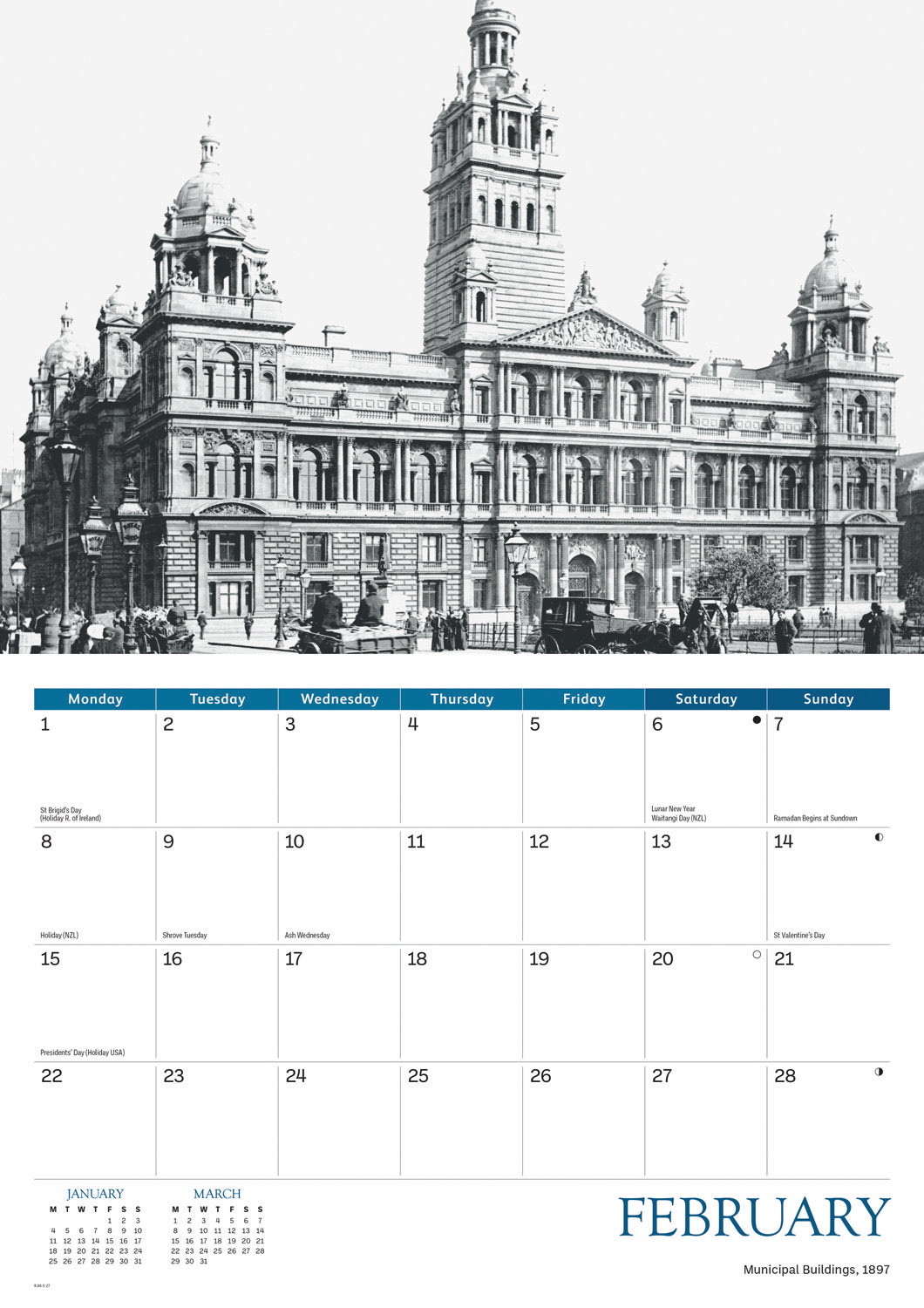 Glasgow Memories A4 Calendar 2027