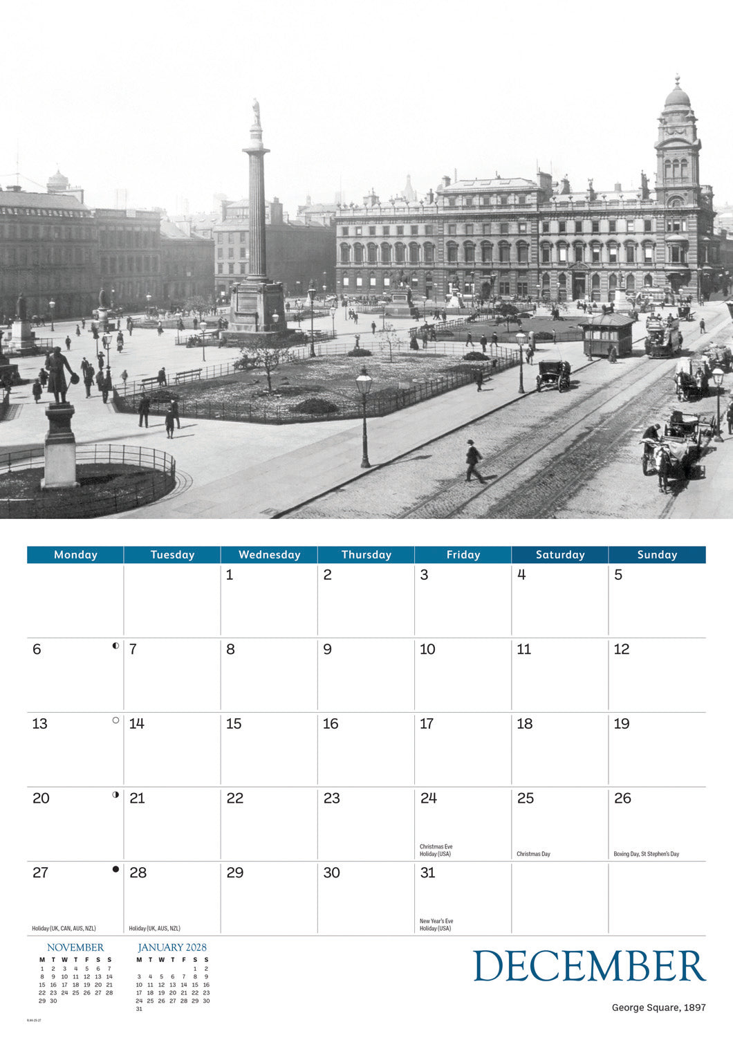 Glasgow Memories A4 Calendar 2027
