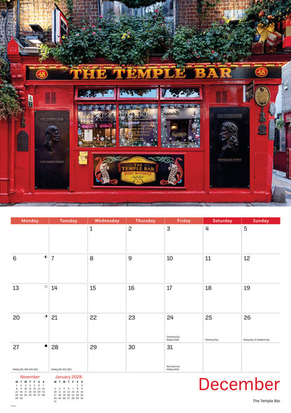 Dublin A4 Calendar 2027