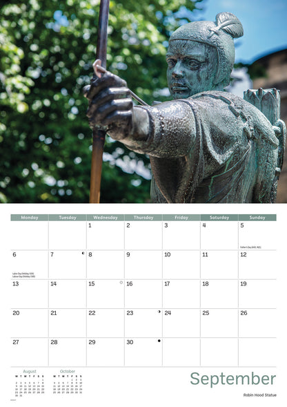 Nottingham A4 Calendar 2027