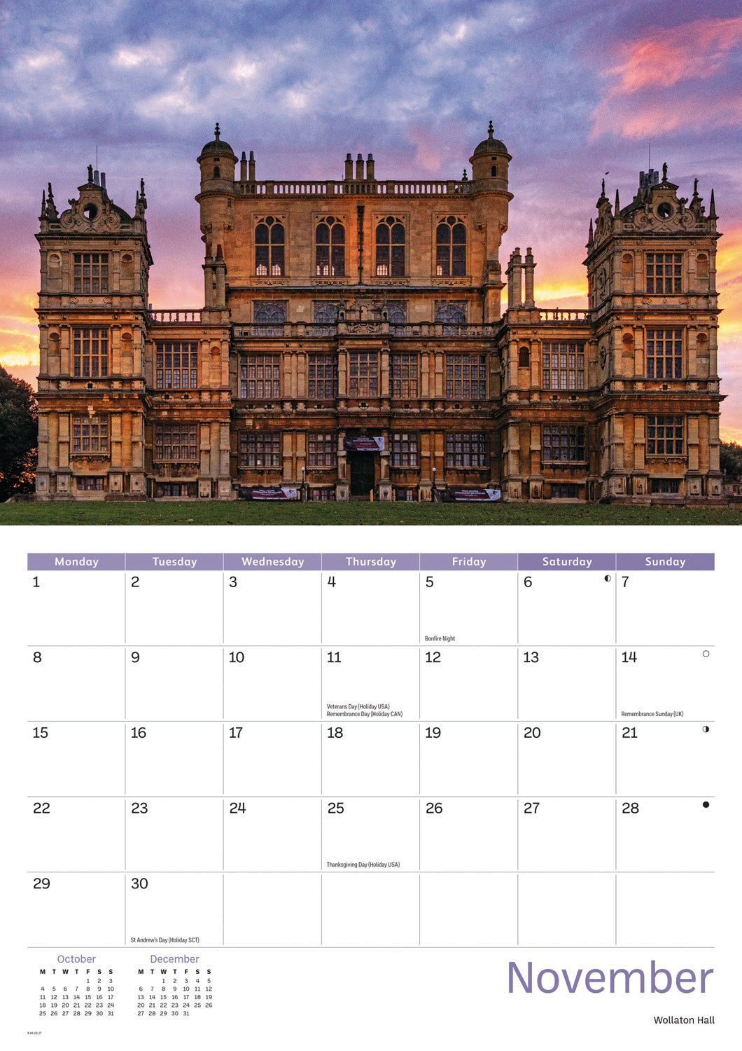 Nottingham A4 Calendar 2027