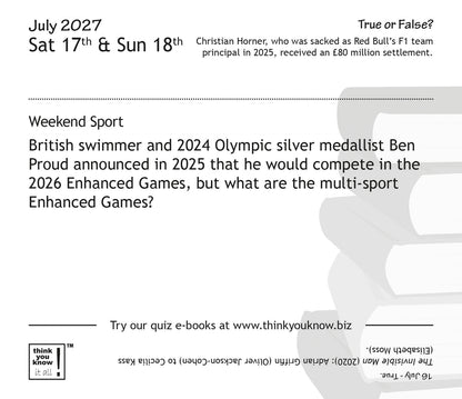 Are you the Brainiest Brit Box Calendar 2027