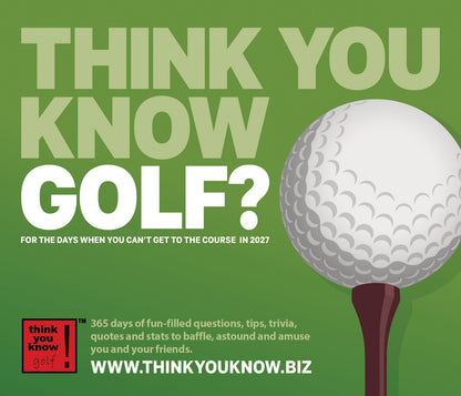 Think You Know Golf Box Calendar 2027
