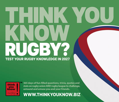 Think You Know Rugby Box Calendar 2027