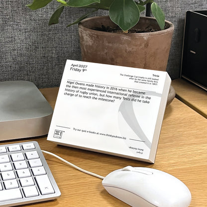 Think You Know Rugby Box Calendar 2027