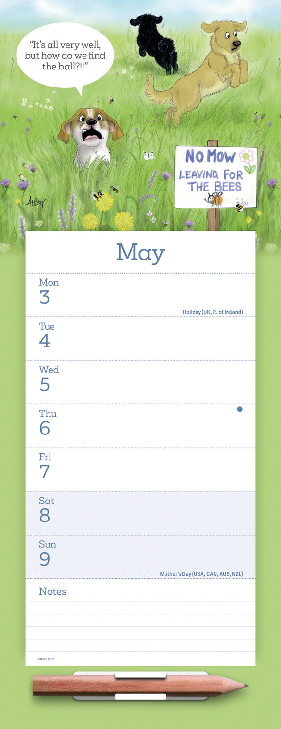 Alison's Animals Week-To-View Magnetic Calendar 2027